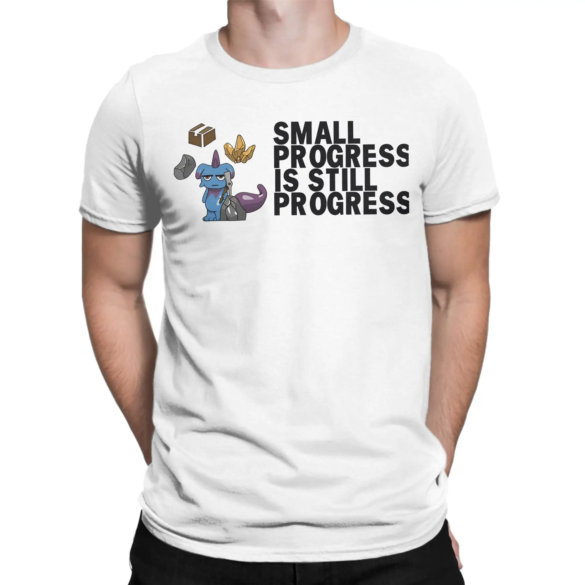 Men Women's Depressos Progress  T Shirts  100% Cotton Clothes Novelty Short Sleeve O Neck Tees Birthday Present T-Shirts