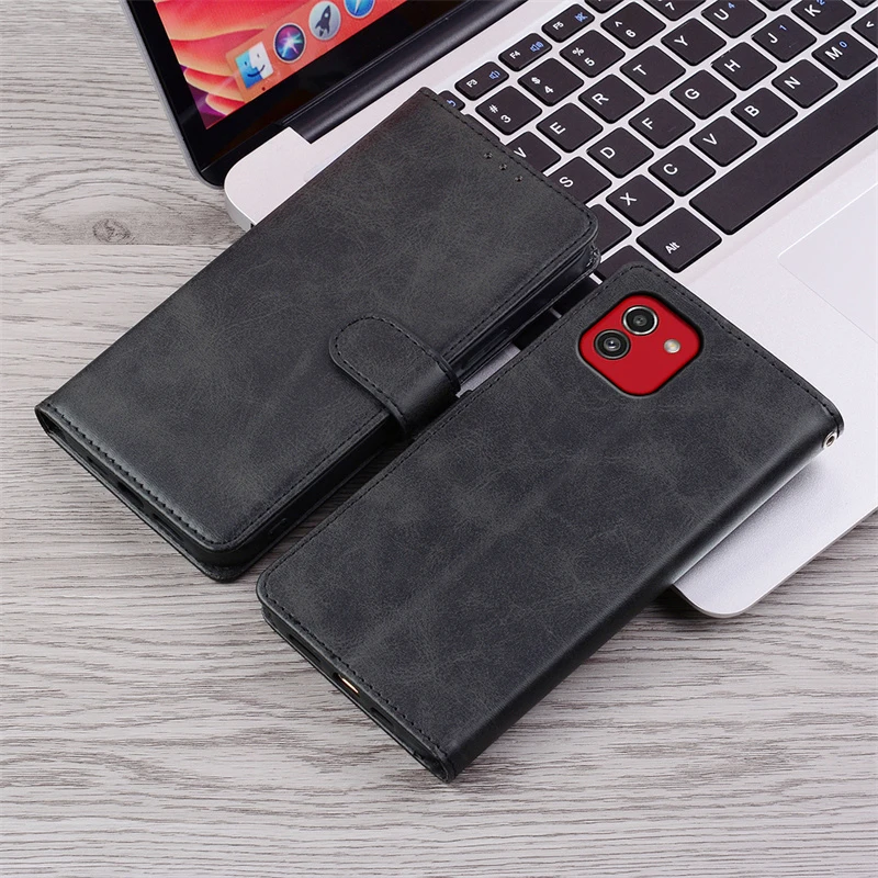 A03 Hülle für Samsung Galaxy A03 Hülle Brieftasche Leder Flip Case für Samsung A03 Cover SM-A035F Magnetische Handyhülle Fundas