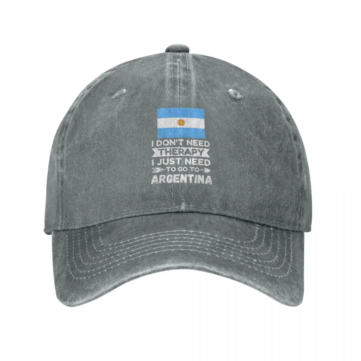 Argentina Vacation Baseball Caps Snapback Washed Denim Hats Outdoor Adjustable Casquette Sports Baseball Cowboy Hat for Unisex