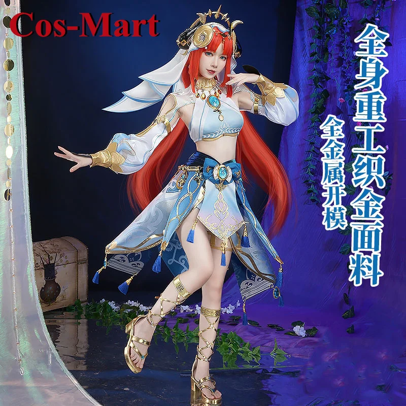 Cos-Mart Hot Game Genshin Impact Nilou Cosplay Costume Gorgeous Sweet Dancer Uniforms Activity Party Role Play Clothing