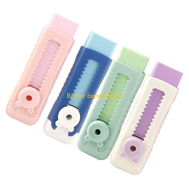 حزمة W89C من 4 ممحاة قلم رصاص قابلة للسحب محو فنون محو سهلة محو محوها