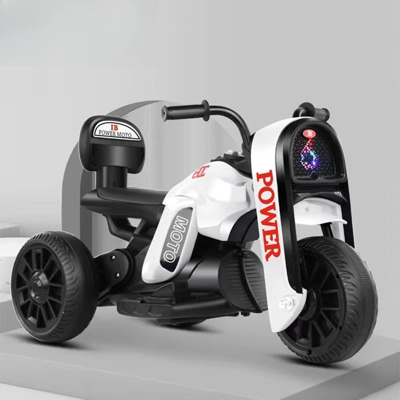 Zabawka motocykl elektryczny z certyfikatem UE, wczesna edukacja, funkcja muzyczna, miękka lampka nocna, wyjmowane barierki ochronne, bezpieczny prezent edukacyjny.