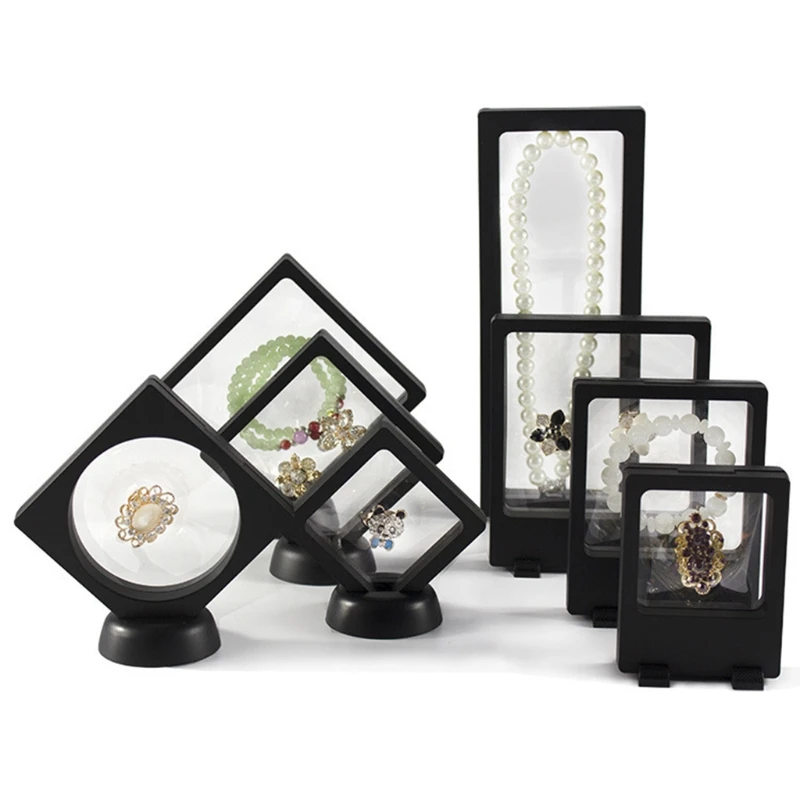 Challenge Coin Display Stand 3D Floating Transparent Phone Case Jewelry Specimen Military Medal Stand Frame Wholesale