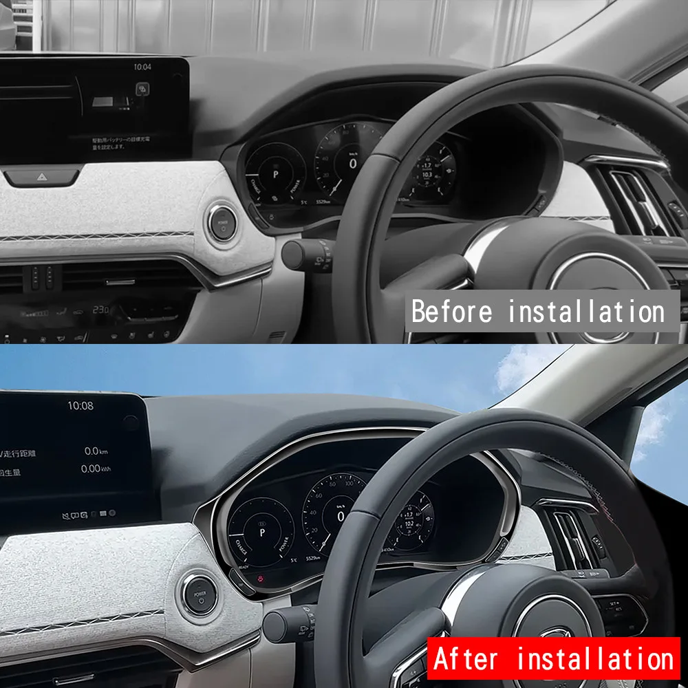 For Mazda CX-90 CX 90 CX80 CX-80 2024 2025 Interior Car Dashboard Instrument Panel Cover Trim Sticker Decoration Car Frame