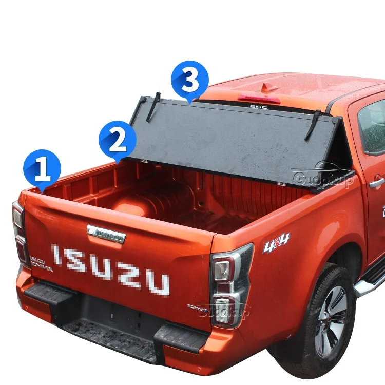 

Аксессуары 4x4 dmax, алюминиевый жесткий тройной складной тент для isuzu 2013 Ford ranger