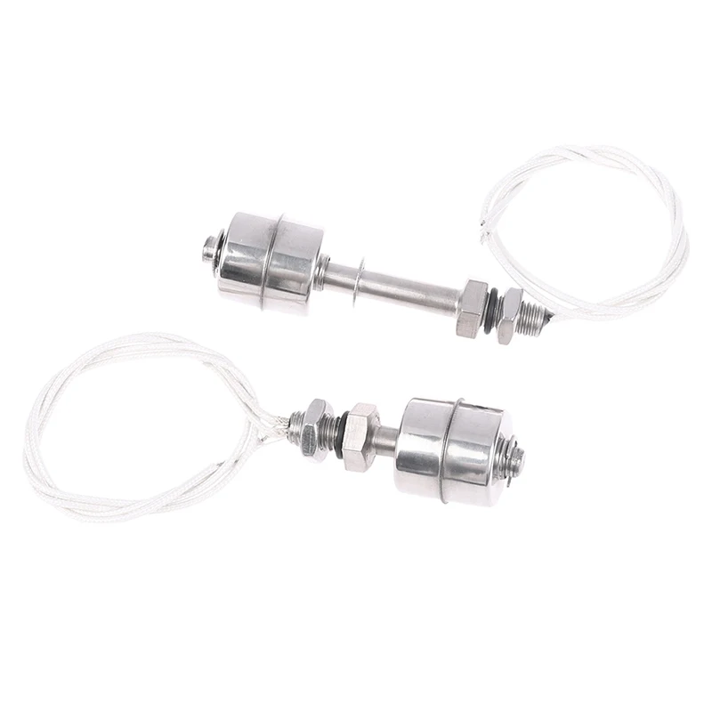 30Styles 45-400mm Stainless Steel Float Switch Tank Liquid Water Level Sensor Double Ball Switch Tank Pool Flow Sensors Float
