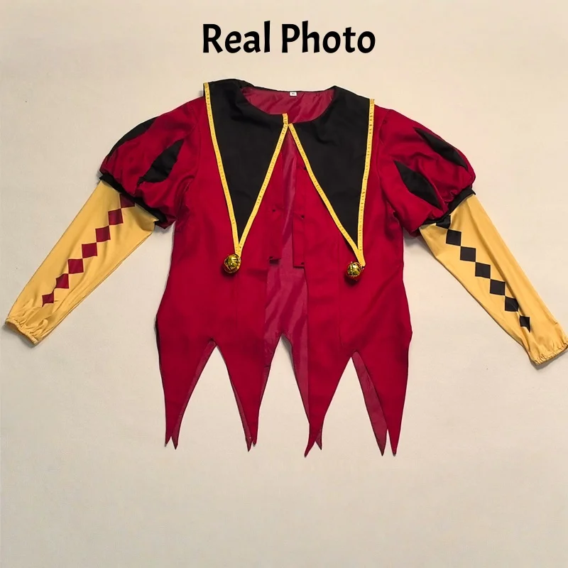 Freak Circus Harlequin Clown Costume Full Set – Pierrot Jester Unisex Cosplay Outfit for Halloween Carnival Fancy Dress 2026 view 6