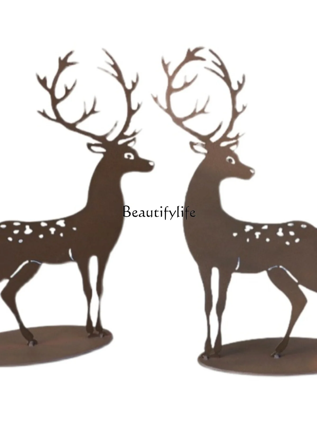 Nordic Minimalist Table Decorative Ornaments Modern Coupled Deer Fresh Animal Cure