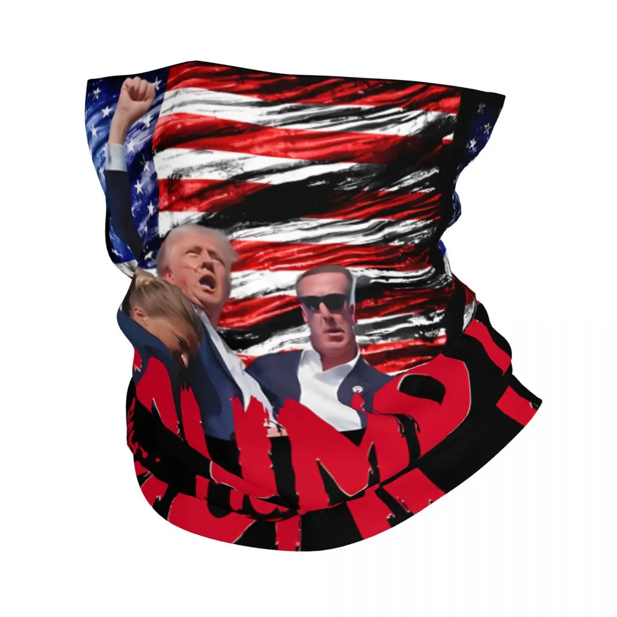 Donald Trump Fight Bandana Neck Cover Motorcycle Club Donald Trump Face Scarf Hiking Unisex Adult Winter