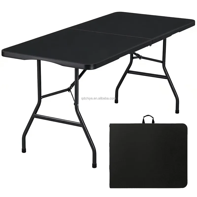 for-black-ce-8-ft-lightweight-folding-camping-table-portable-alloy-steel-plastic-rectangular-outdoor-dining-table