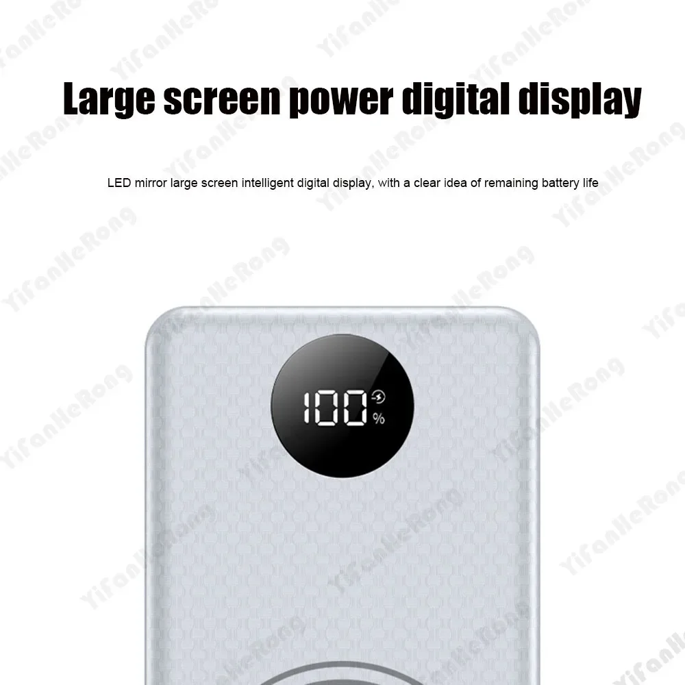 Detachable 22.5W+15W Fast Charging DIY 21700*16 Shell Power Bank Case With LED Battery Charge Storage Box Without Battery view 4