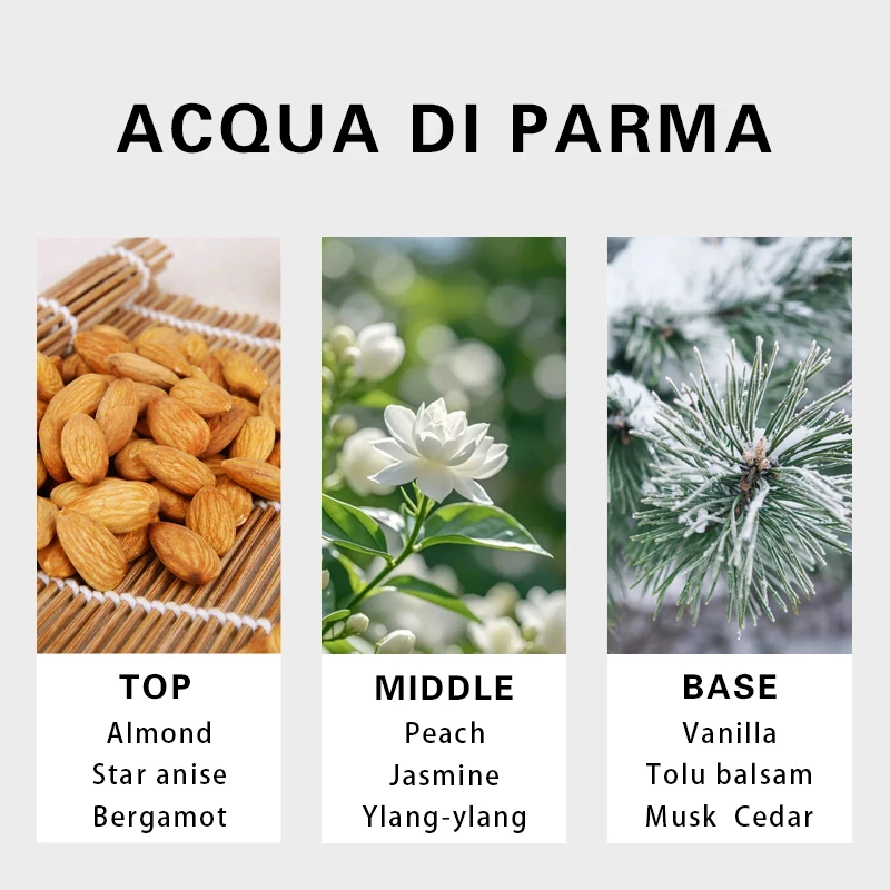 Acqua di Parma Mandorlo di Sicilia men Eau De Toilette Spray 150 مل عطر خشبي مع رائحة أصلية تدوم طويلاً #3