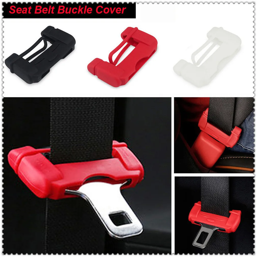 Car Safety Belt Buckle Covers Padding Pad Buckle Protector Anti Scratch for Honda Civic Accord CITY Fit HR-V CR-V XR-V Brio Saty