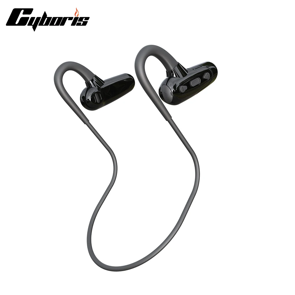 Cyboris SM508 IPX5 Waterproof Sports BT V5.0  TWS Sport Wireless Earbuds Blue Tooth Earphones with Mic