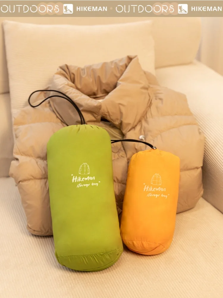 التخييم في الهواء الطلق أسفل سترة حقيبة التخزين الملابس المحمولة حقيبة ضغط السفر الرباط حقيبة التخزين