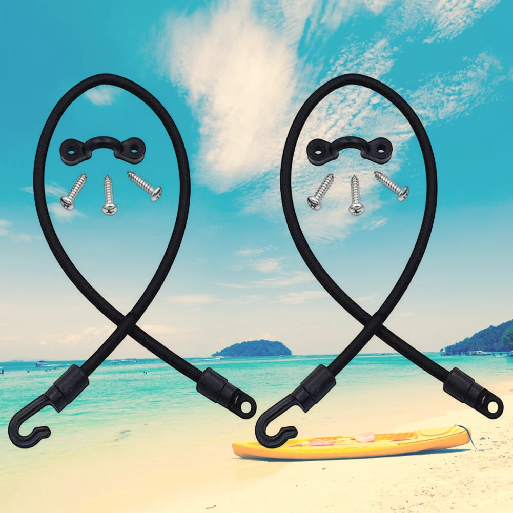 

Boat Fishing Rod Tamer Strap Adjustable Elastic Rope Hook Fixing Buckle Set Deck Mount Connector Canoe Kayak Marine Accessories
