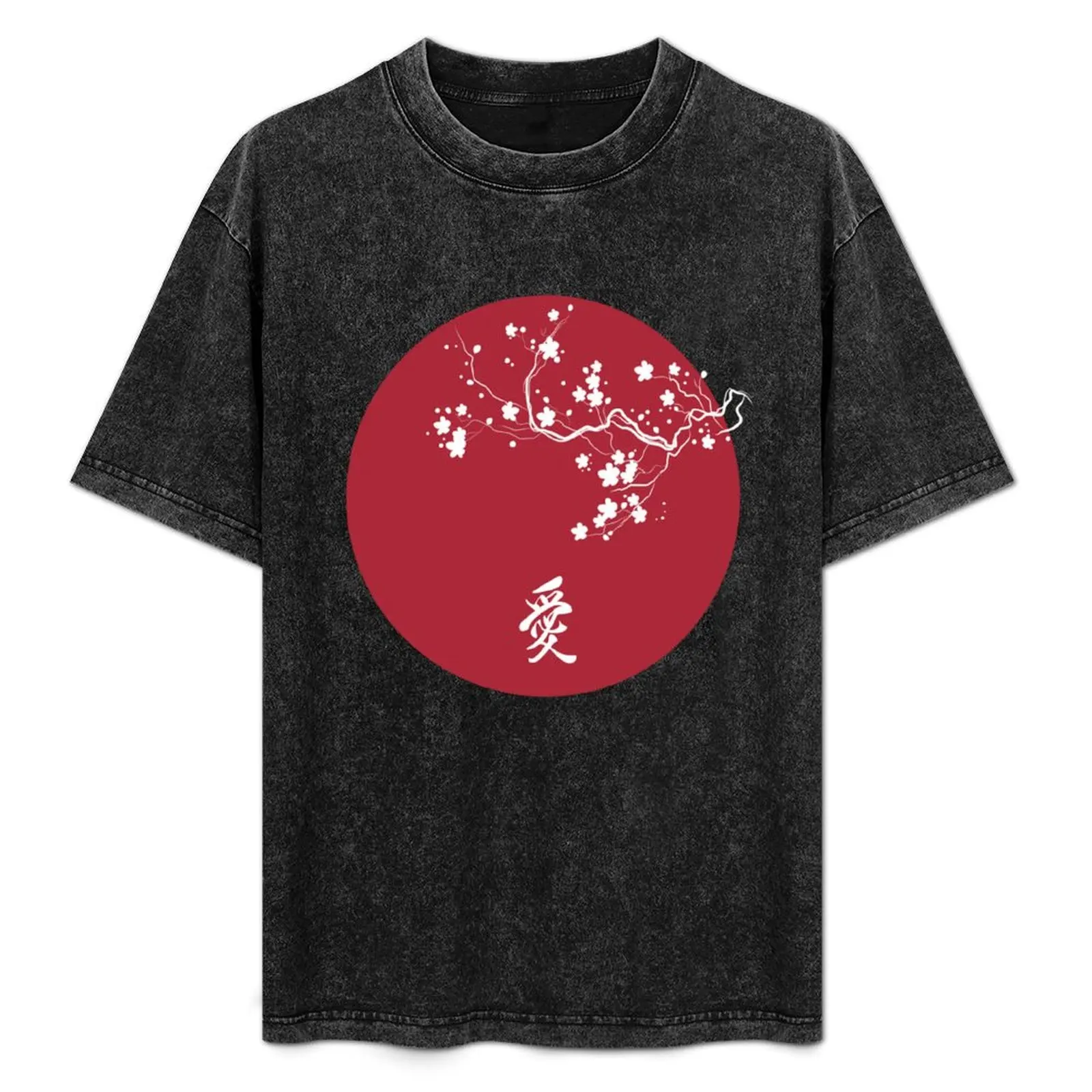 

Cherry Blossom Inside of the Red Sun T-Shirt shirts graphic tees cute tops luxury designer t shirts for men graphic