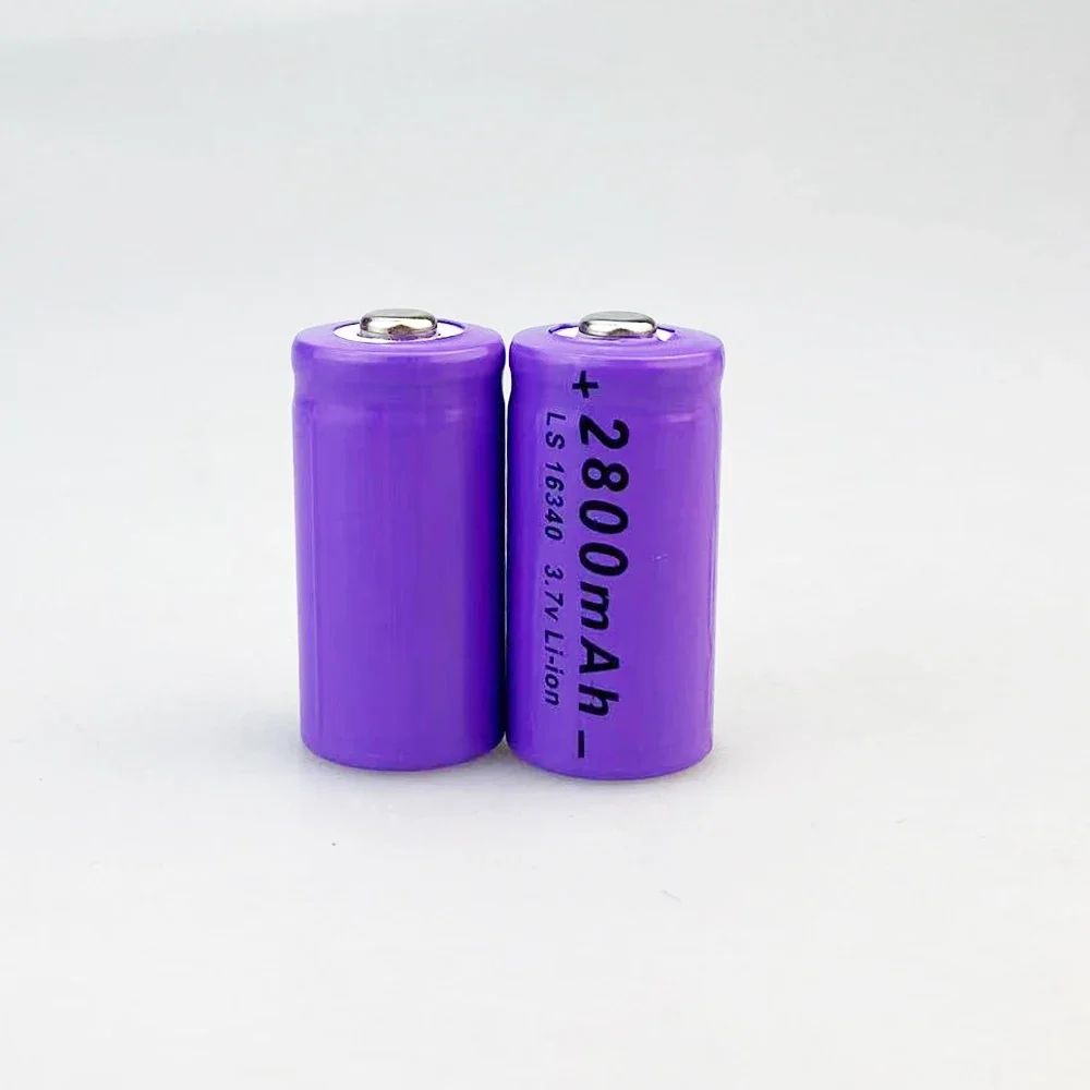 2024 AIMJIN CR123A RCR 123 ICR 16340 2800mAh 3.7V For Safety Camera Rechargeable Battery Lithium Ion L70 Plus Charger