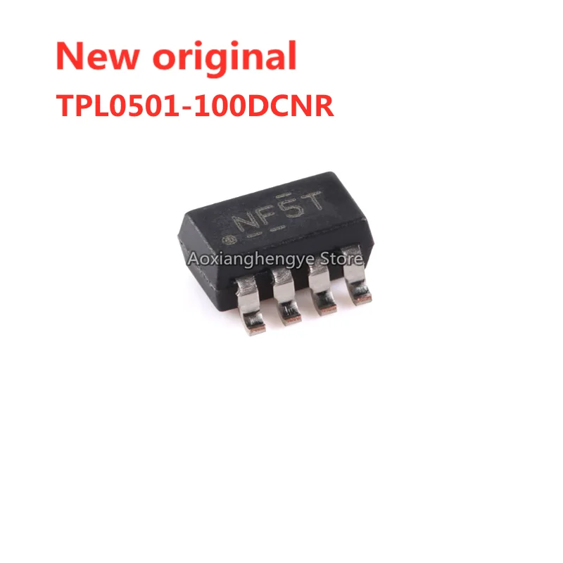 5PCS TPL0501-100DCNR NF5T NF5J SOT23-8 2.7V~5.5V 100kΩ Single channel digital potentiometer chip SPI interface