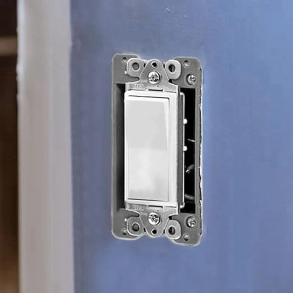 B03C-5Pcs 1/2Inch Single Gang Receptacle Outlet Box Extenders, Electric Outlet Extender Box With 10Screws Receptacle Extender
