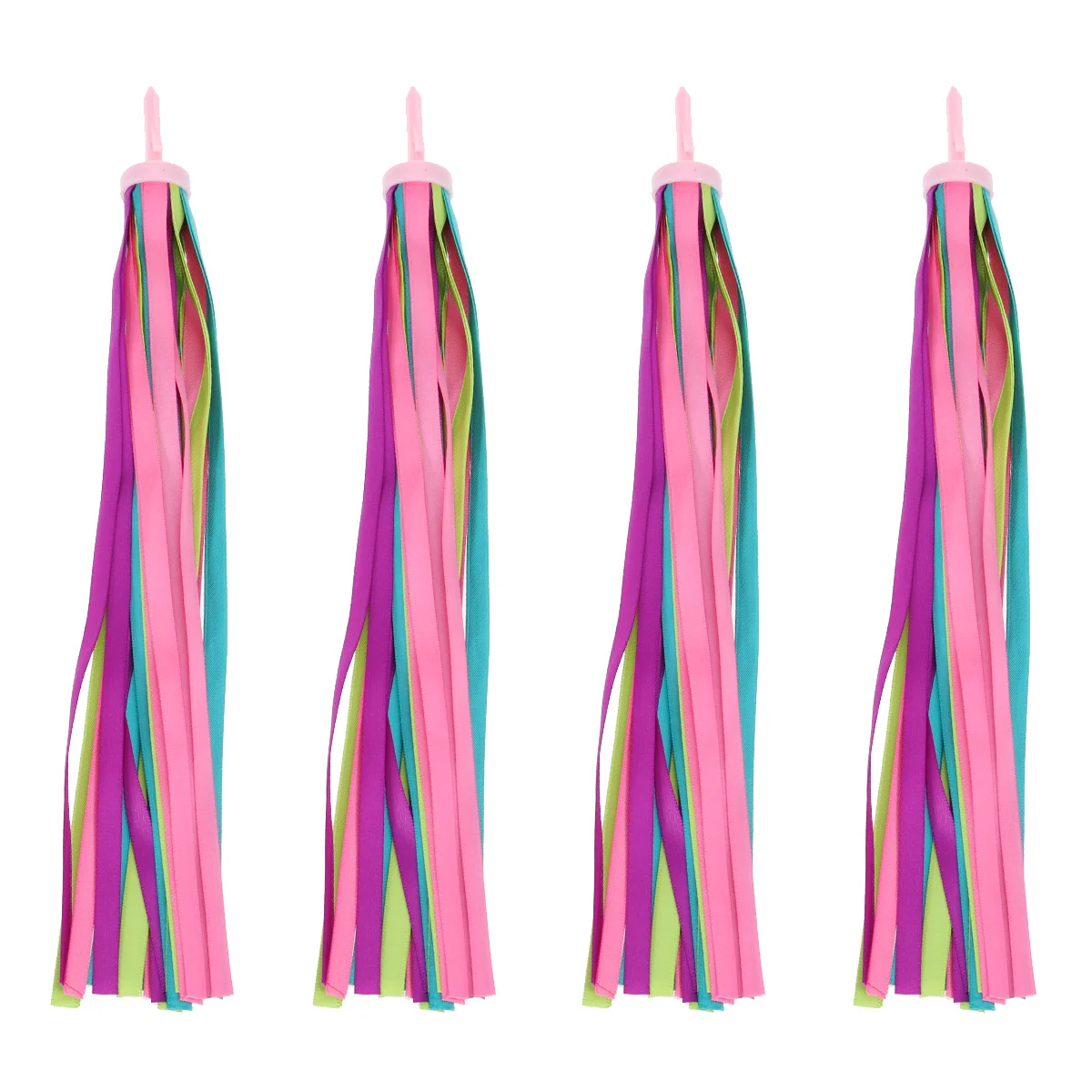 2Pairs Childrens Bike Handlebar Streamers Flying Tassels Ribbons for Bicycles Tricycles Scooters Durable Decorative Accessory