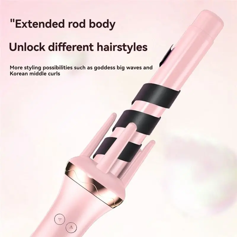 【DURABLE 】Long-Lasting Styling Fully Automatic Rotary Curling Iron Professional Damage-Free EU Plug