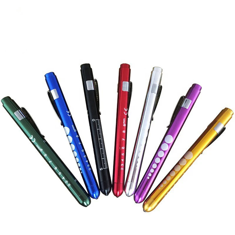 

D2 5-50Pcs/lot Doctors Clinical Flashlight Medical Pen Light by 2*AAA Batterry LED Working EDC Inspection Lamp Flashlight Torch