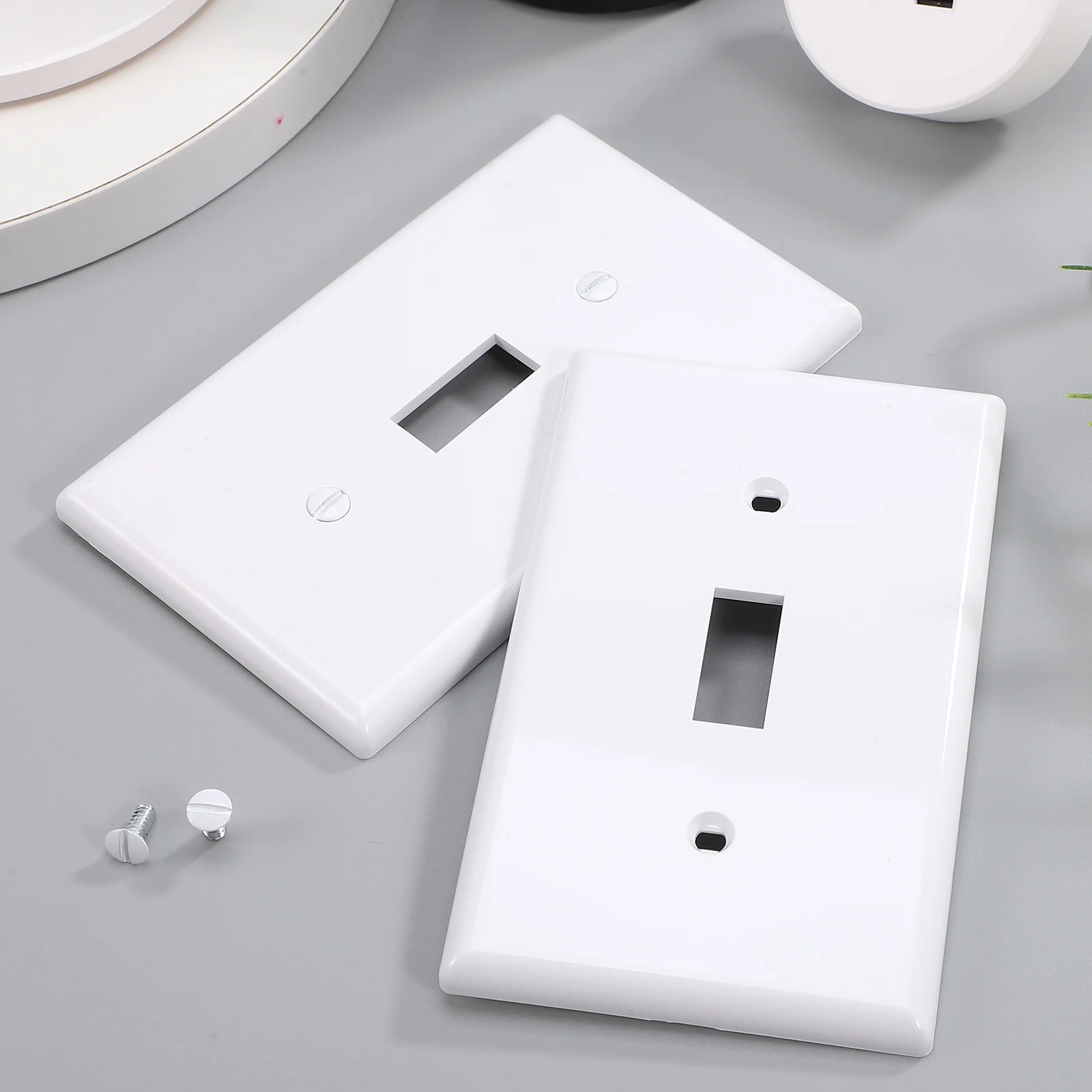 4Pcs Toggle Switch Plate Cover Stylish Wall Plate Non Conductive Safe for Light Switches Easy to Clean Surface