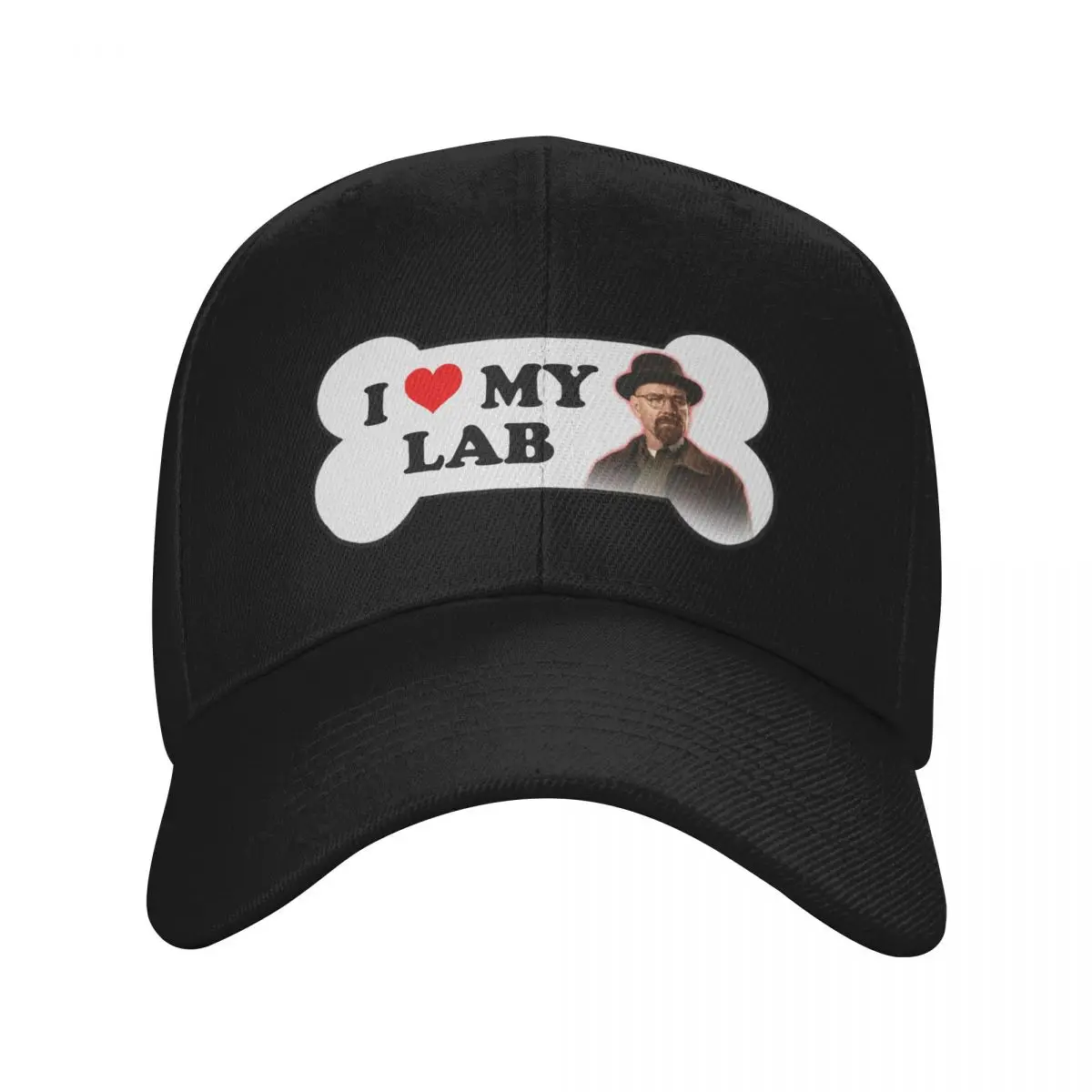 Walter White I Love My Lab Breaking Bad Bumper Sticker Baseball Cap Trucker Cap Golf Golf Cap Hat Beach Man Women's