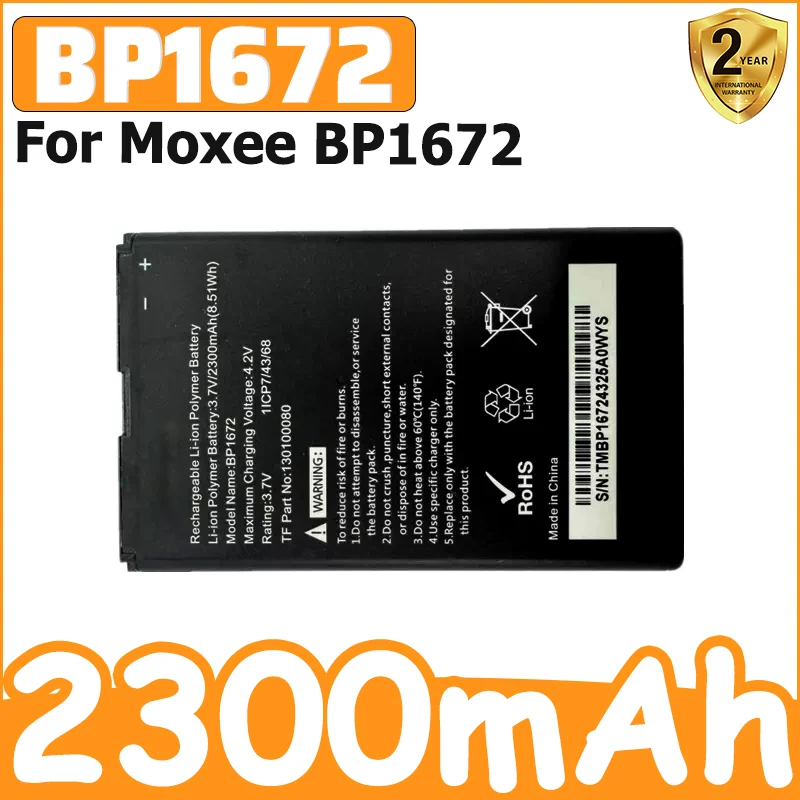 BP1672 2300mAh Battery For Moxee BP1672 Battery Batterie Bateria