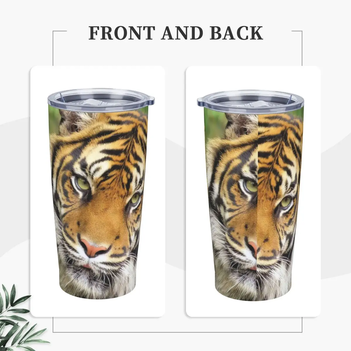 The Real Tiger King Stainless Steel Tumbler Animal Camping Mugs Cup Coffee Mug Insulated Cold and Hot Milk Tea Water Bottle