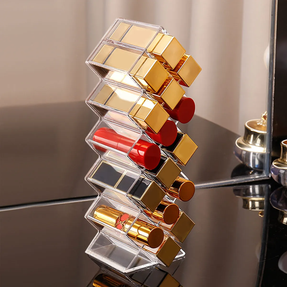 1 Stück Lippenstifthalter, Fischförmiger Mund-Rotstift-Turm, Transparentes Lippenstift-Aufbewahrungsregal, Lippenstift-Präsentationsständer