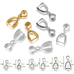 10pcs Pendant Clip Clasp Melon Seeds Buckle Pendant Connector Copper Charm Bail Beads for Jewelry Findings DIY Jewelry Component