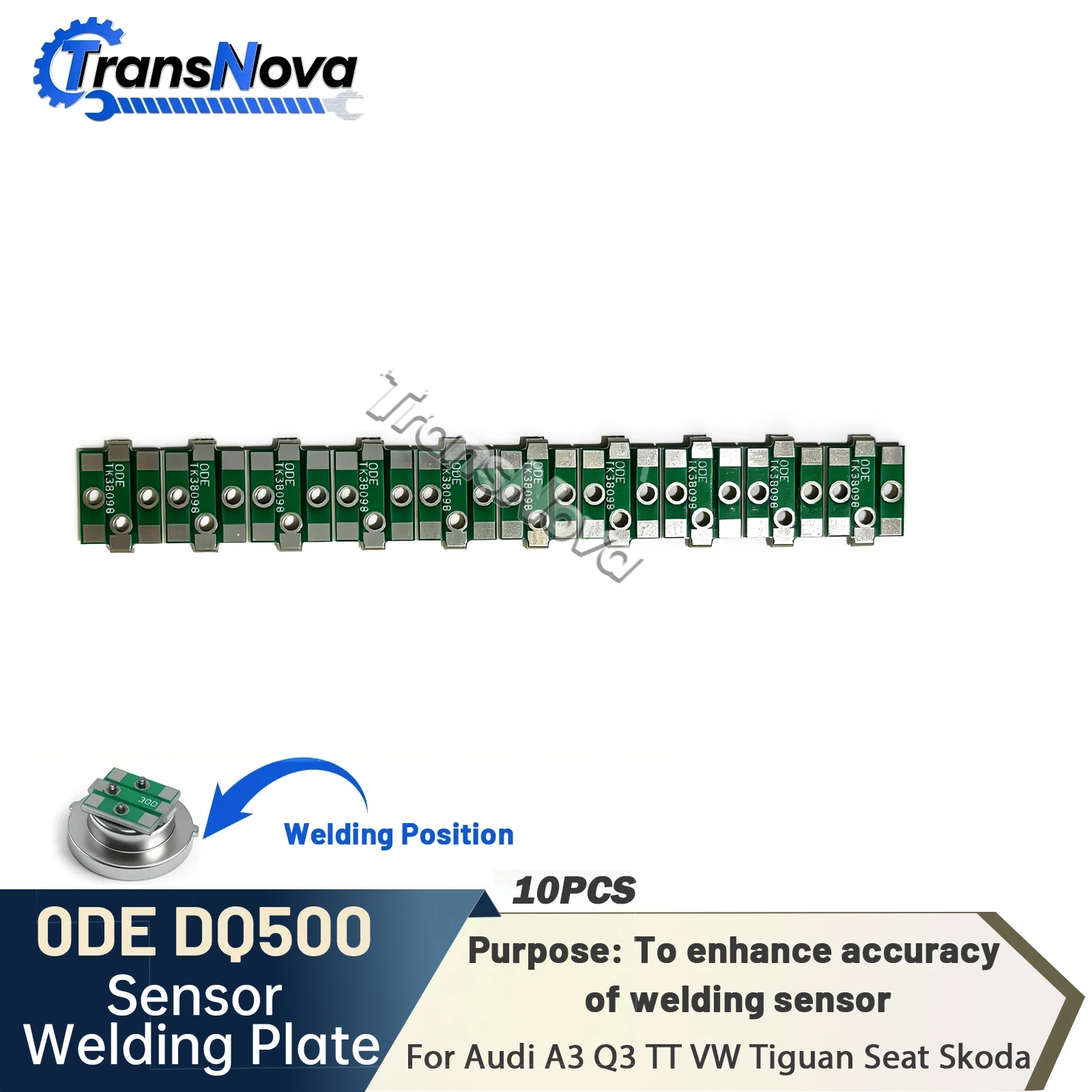 For DQ500 DQ380 0DE DQ381 0GC Transmission Pressure Sensor Welding Solder Plate 10PCS For Audi A3 Q3 TT VW Tiguan Seat Skoda
