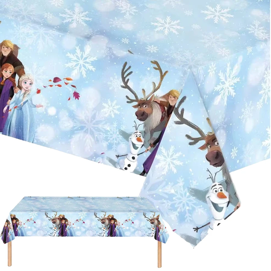 Frozen Tablecloth Party Decorations Anna Elsa Princess Girl Kids Birthday Party Baby Shower Party Favor