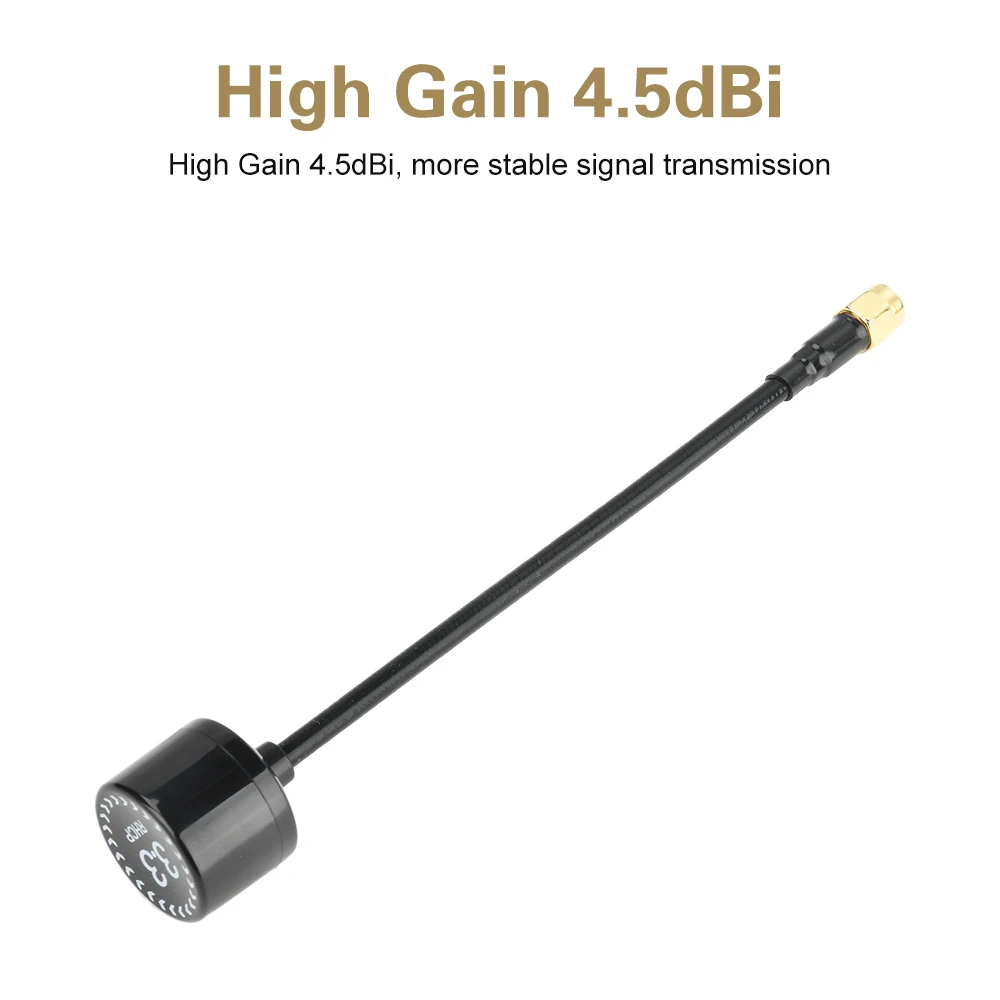 3.3GHz 4.5dBi FPV Antenna SMA Connector Vertical Polarized High Gain for Drone RC Racing 3250-3350MHz
