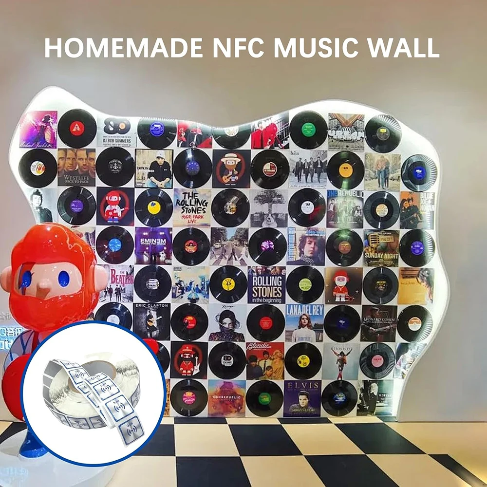 NFC NTAG213 RFID tag NFC 213 ملصق مقاوم معدني، 144 بايت من الذاكرة قابل للبرمجة بالكامل، مناسب لأجهزة NFC #6