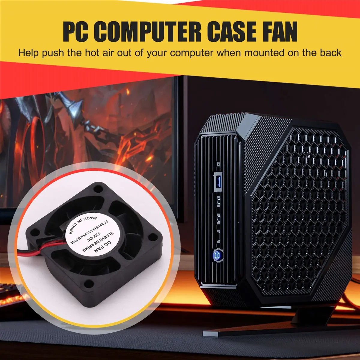 【SPECIAL OFFER】40mm x 40mm x 10mm 4010 9 Blade Brushless DC 12V Cooling Fan