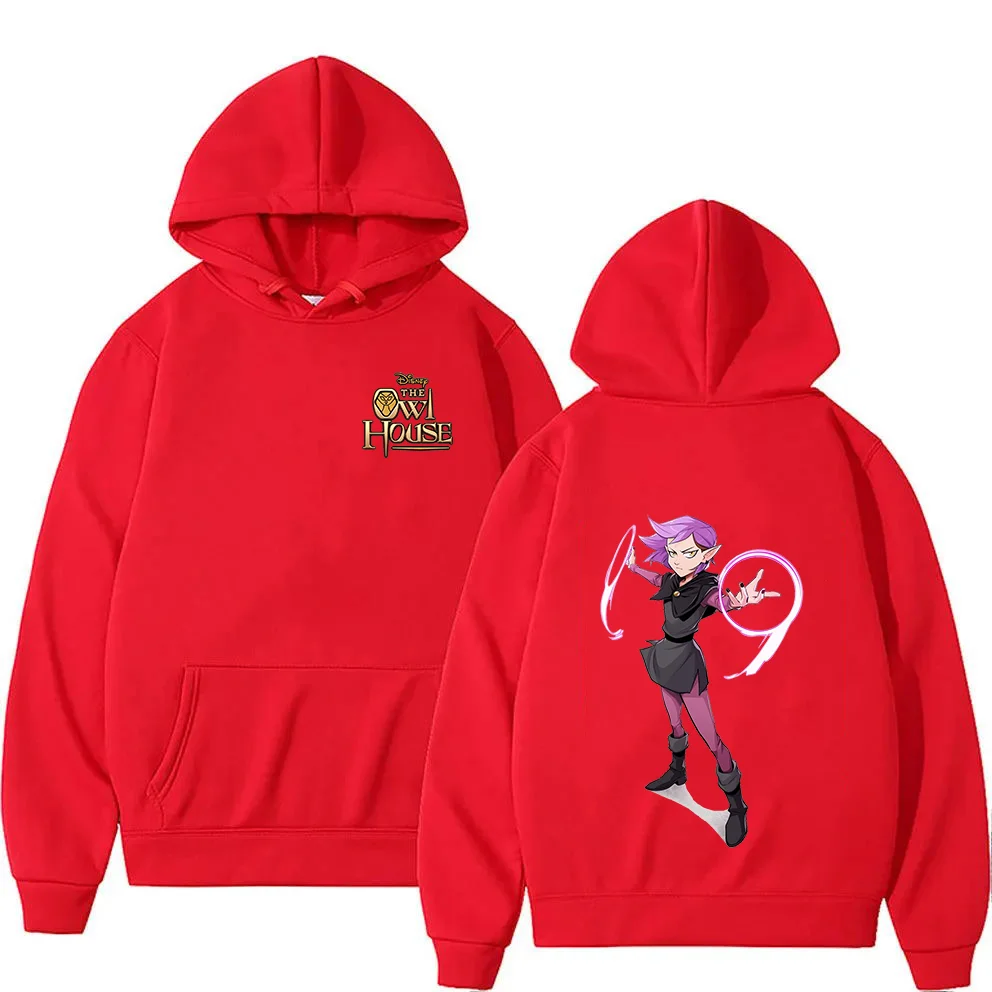 Disney-sudaderas con capucha de la casa del búho para hombre y mujer, ropa de calle informal de Hip Hop, sudaderas de manga larga, Tops de otoño para niños y niñas