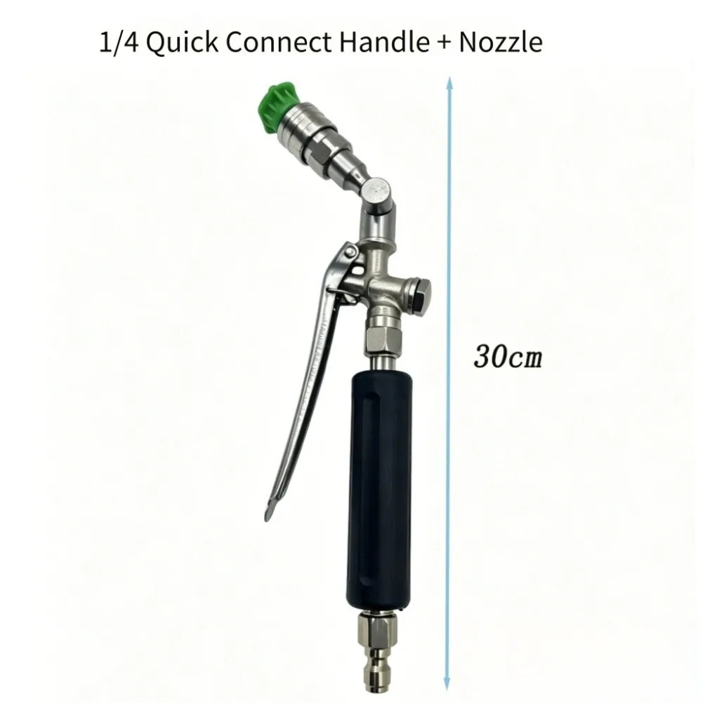 1pc High-Pressure Cleaner Sprayer Fan-Shaped Nozzle Adjustable Water Sprayer With Extension Rod For Household Cleaning Tool