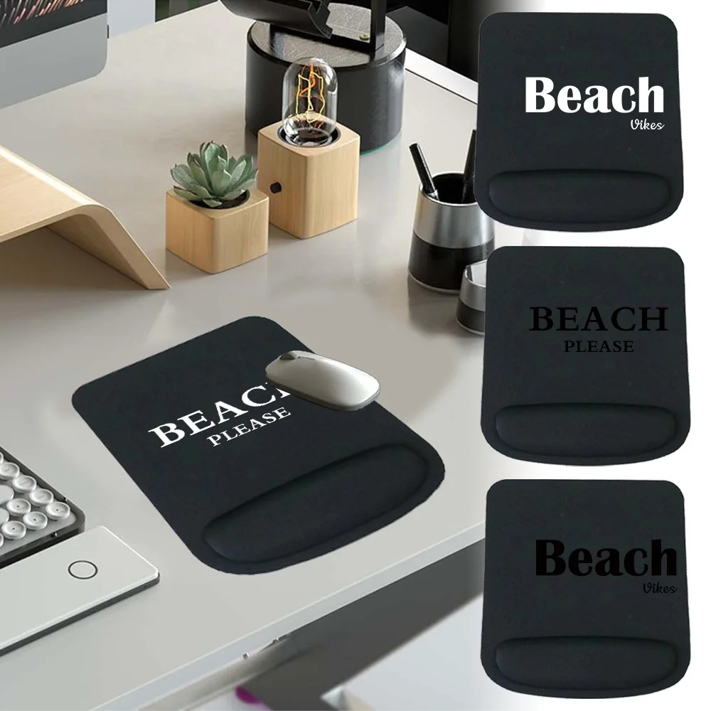 

Коврик для компьютерной мыши, эргономичный коврик для мыши, коврик для запястья, нескользящий коврик для поддержки запястий, пляжная серия для ПК, ноутбука, компьютера