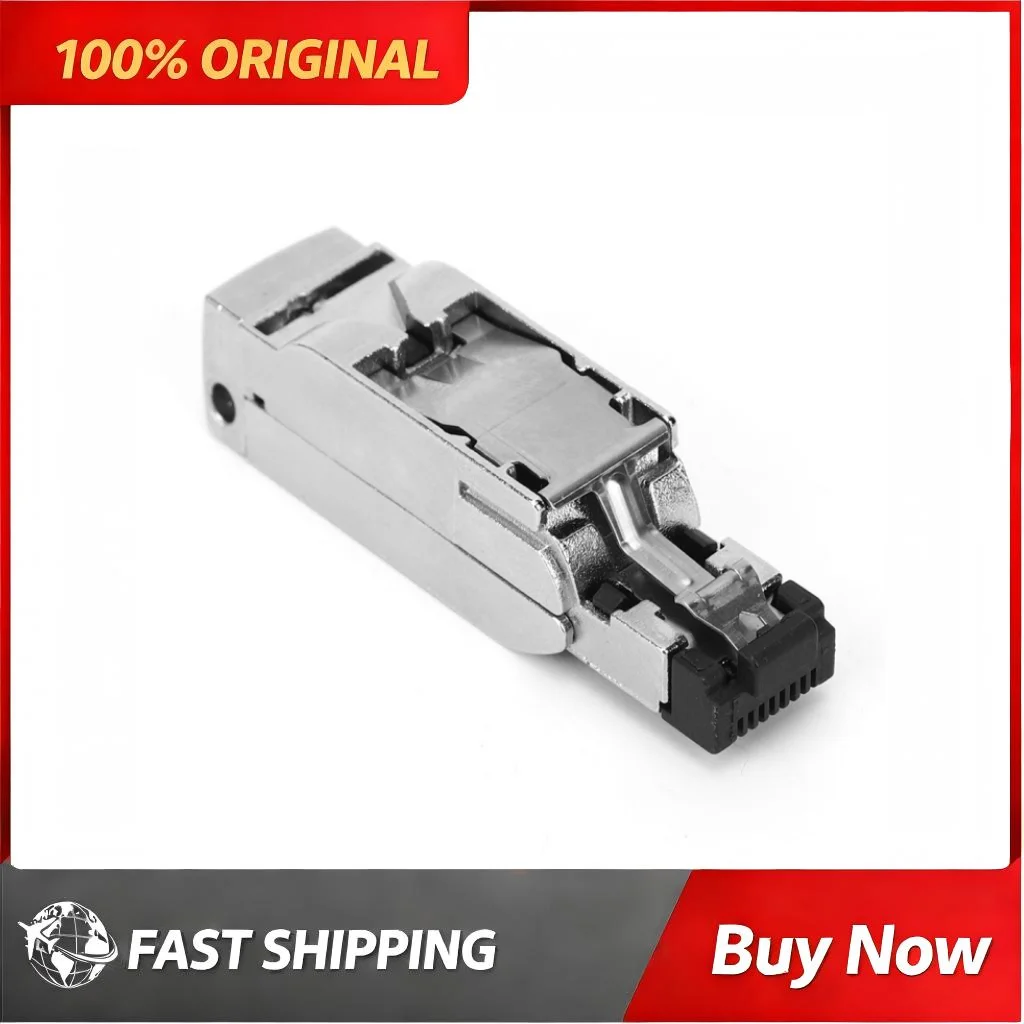 Ethernet Metal Plug RJ45 Connector 8P4C AWG22 High Durability Stable Transmission Factory Automation Control System Wiring