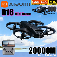 Xiaomi 8K HD Dual Camera D16 Max Drone Brushless Motor 5G Professional Aerial Optical Flow GPS Position Avoidance 20000m RC Kids