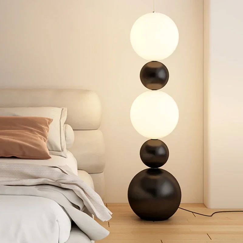 Italian Gourd Floor Lamp Simple Personality Antique Bedroom Living Room Sofa Next To The High-end Vertical Atmosphere Lamp LED