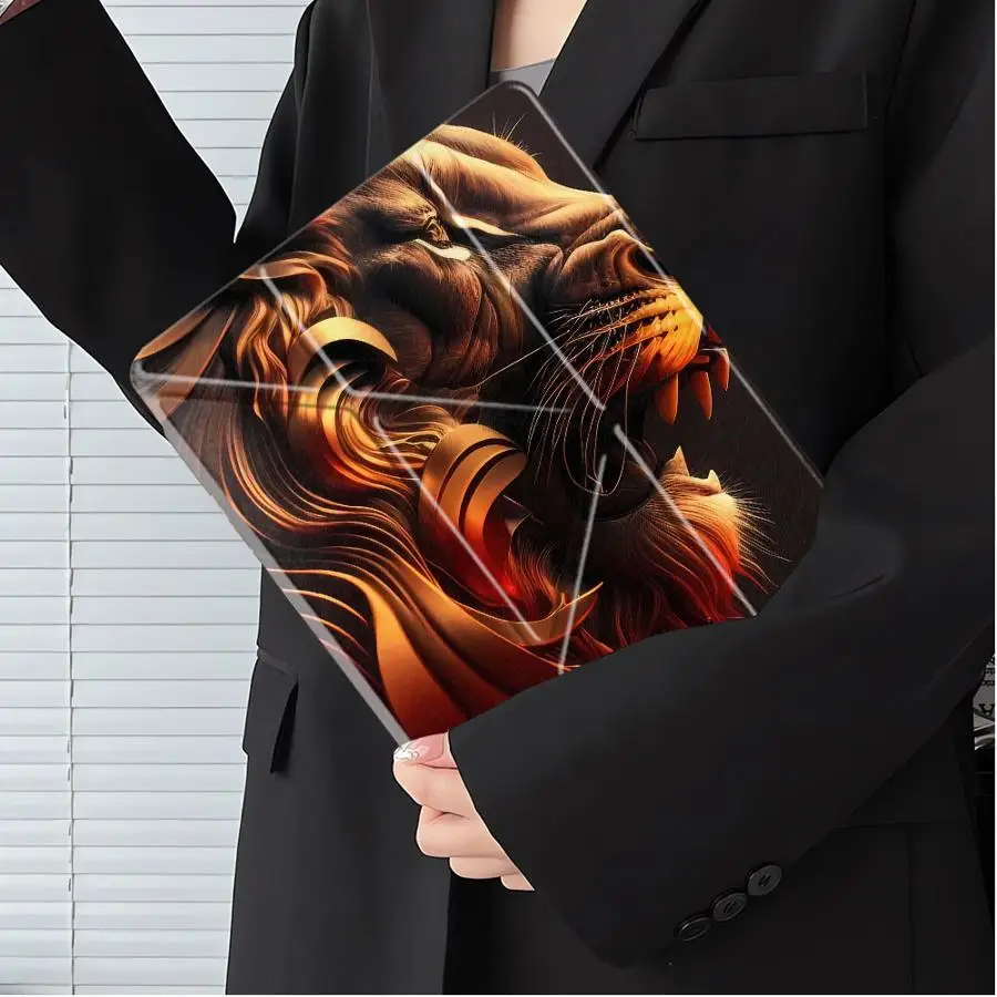 Animal Lion Pattern Holder Cover Tablet Case For iPad Pro 2025 Air 4 5 M3 M2 M4 11inch Mini 6 7 Pro 11th 10th 9th 8th 7th