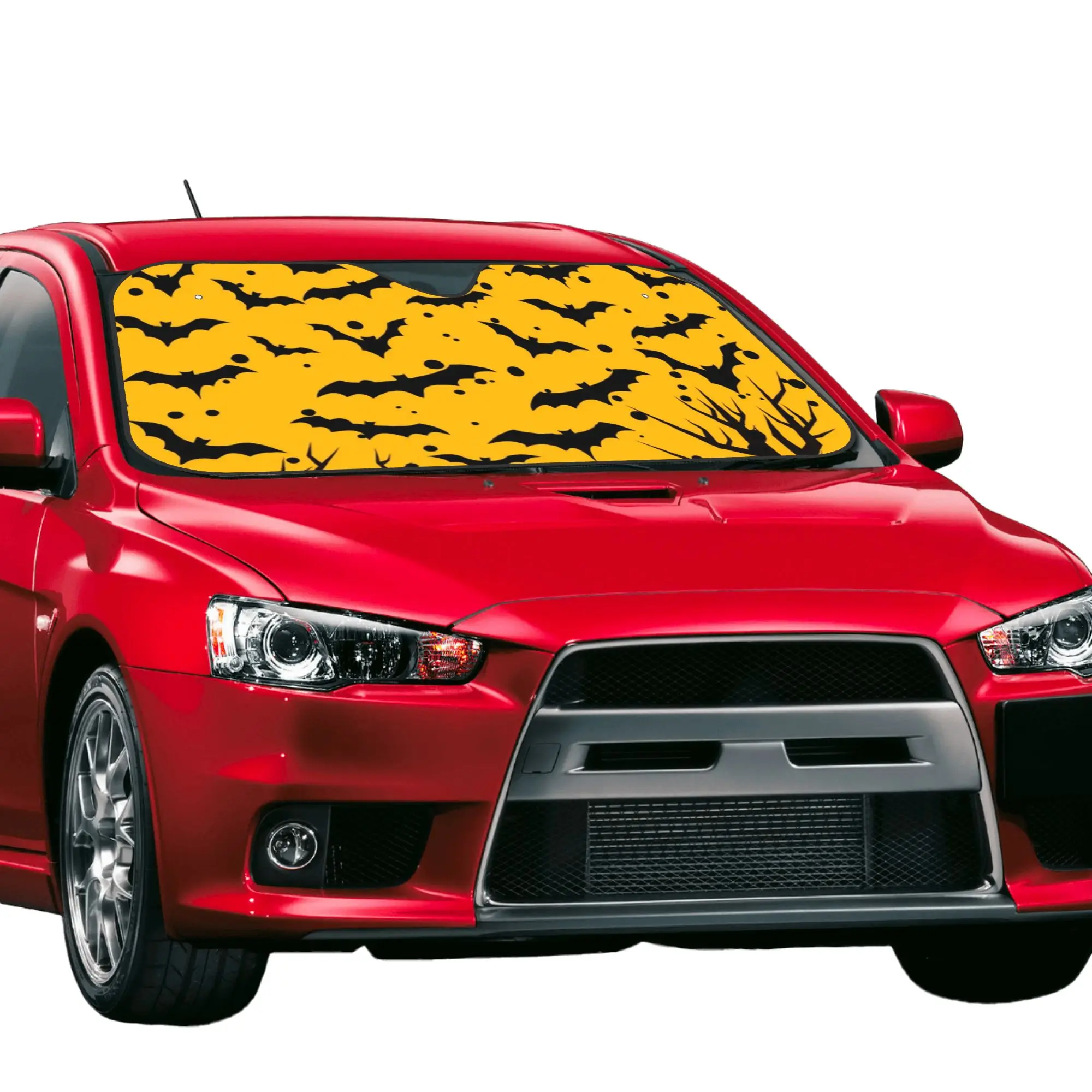 Car Front Windshield Sun Visor Heat Insulation Cover Vampires Bats Goth Occult Witch Car Sun Shade  Covers Car Solar Protection