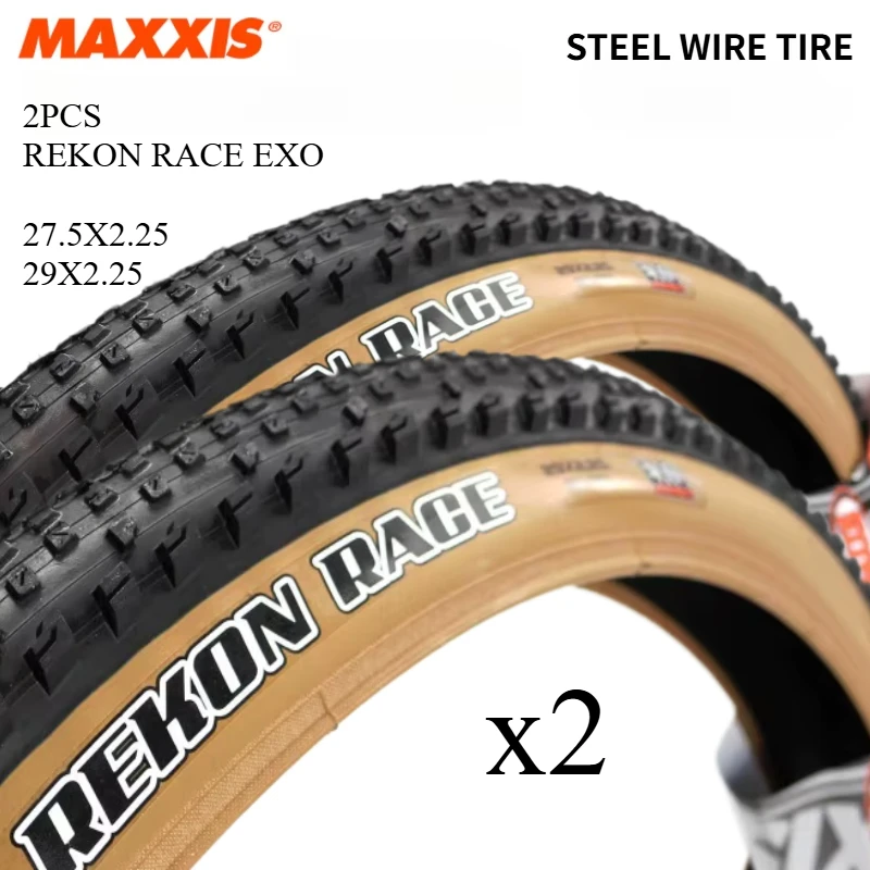 2PCS maxxis 29 MTB Bicycle Tire 27.5x2.25 29x2.25 REKON RACE EXO Tires Anti Puncture Tyre MAXXIS MTB Bike Off-road Tire