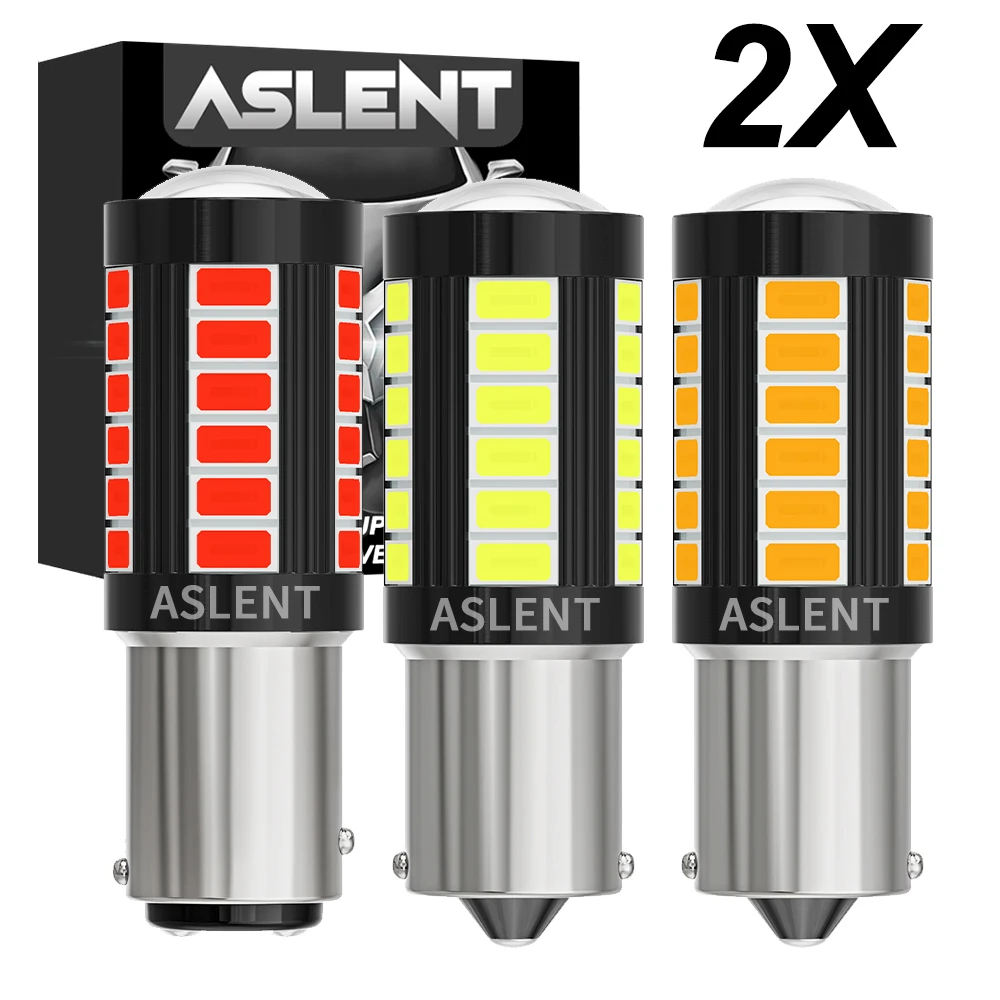 Upgraded 12v 24v Truck Car LED Bulb 1156 BA15S P21W 1157 P21/5W BAY15D 2357 BAU15S PY21W 7057 7443 7440 3157 Brake Reverse Light