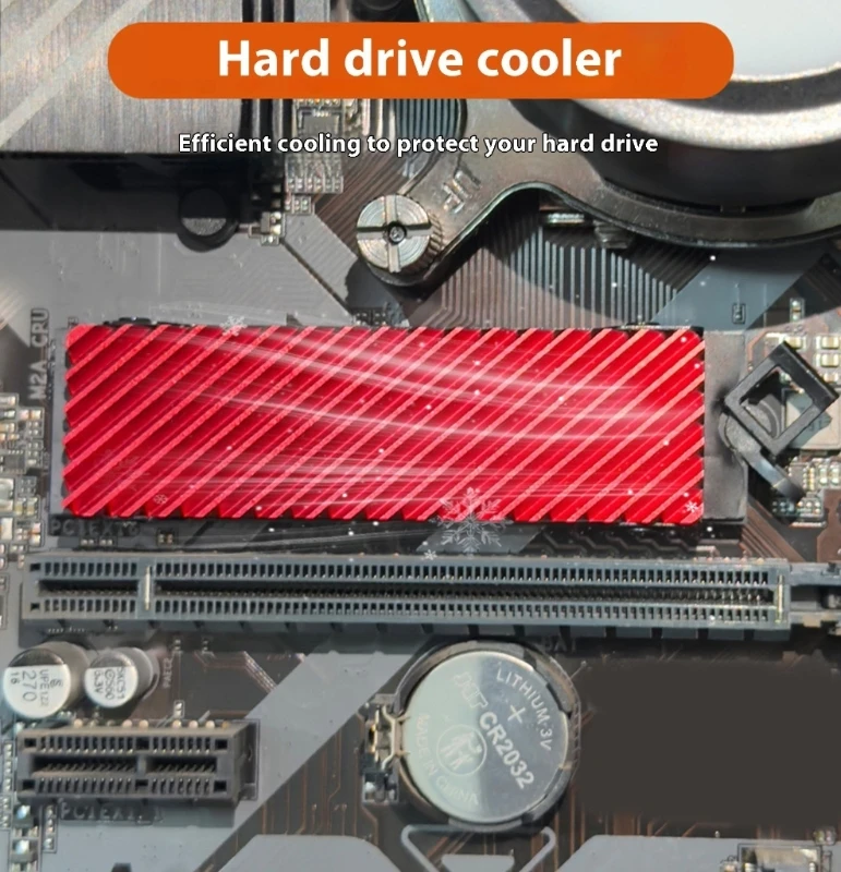 Dissipador calor eficiente alumínio para M.2 NVME Disco sólido Múltiplo refrigeração do canal