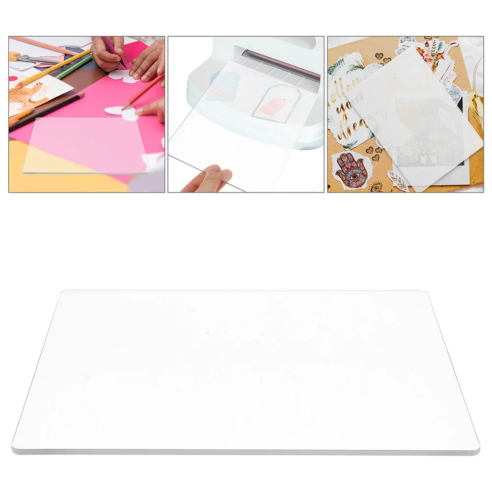 

Die Cutting Embossing Pad Transparent Acrylic Board Durable Easy Clean Scrapbooking DIY Crafts Cutting Machine Accessory